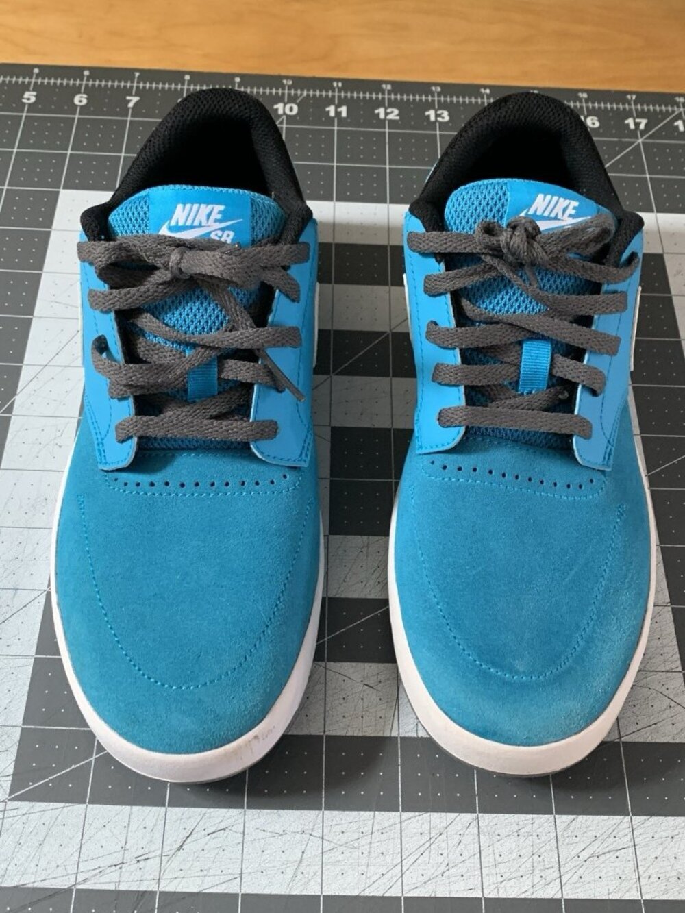 Nike SB Fokus Sneaker Youth Boys 6.5 Blue Black Skateboard Shoes 749478-401 - Picture 3 of 11